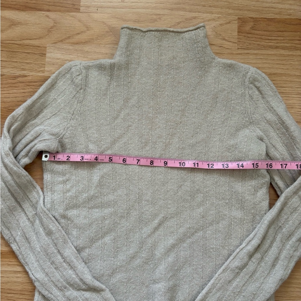 MADEWELL Roll Neck Wool Blend Sweater in Oatmeal